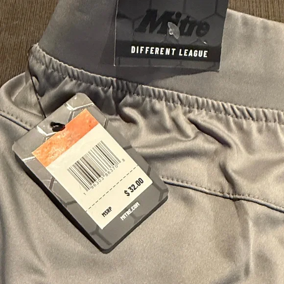 Mitre Light Gray Athletic Shorts - Picture 5 of 9